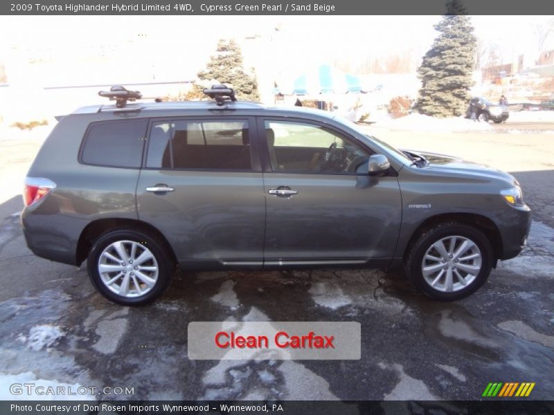 Cypress Green Pearl / Sand Beige 2009 Toyota Highlander Hybrid Limited 4WD