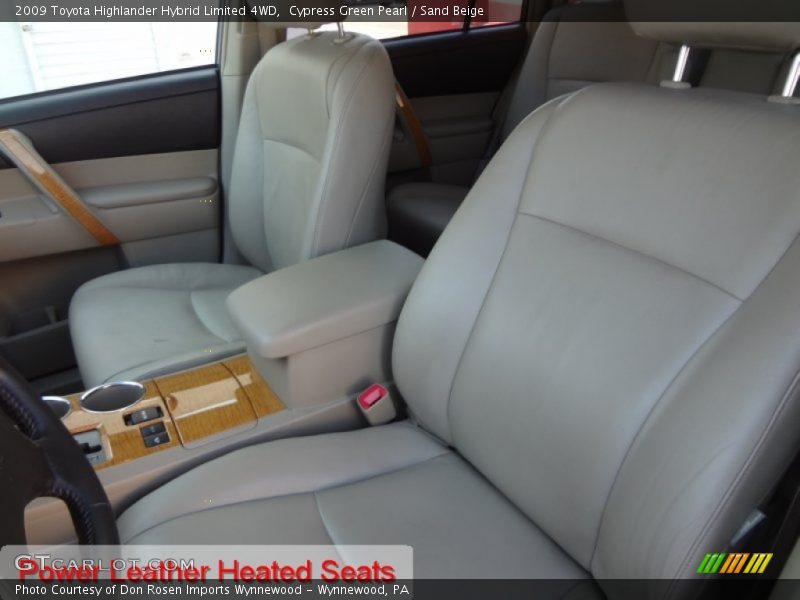 Cypress Green Pearl / Sand Beige 2009 Toyota Highlander Hybrid Limited 4WD