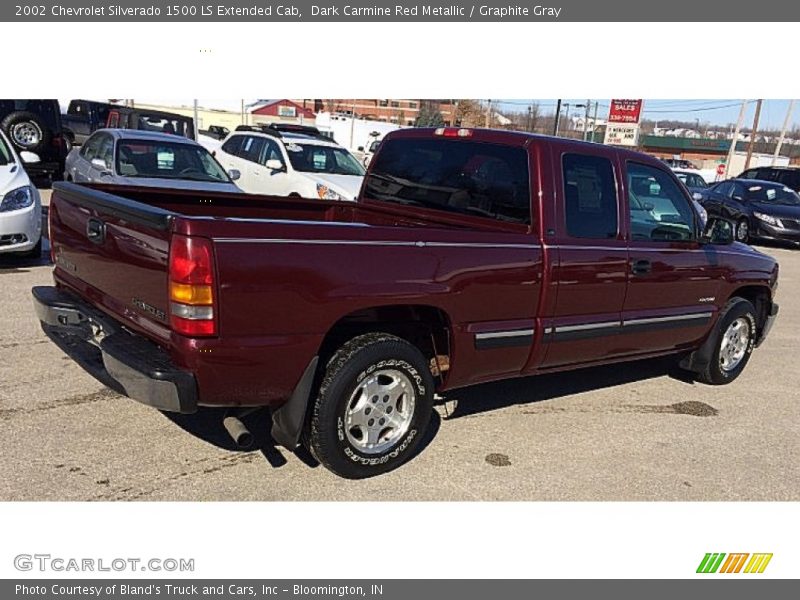 Dark Carmine Red Metallic / Graphite Gray 2002 Chevrolet Silverado 1500 LS Extended Cab