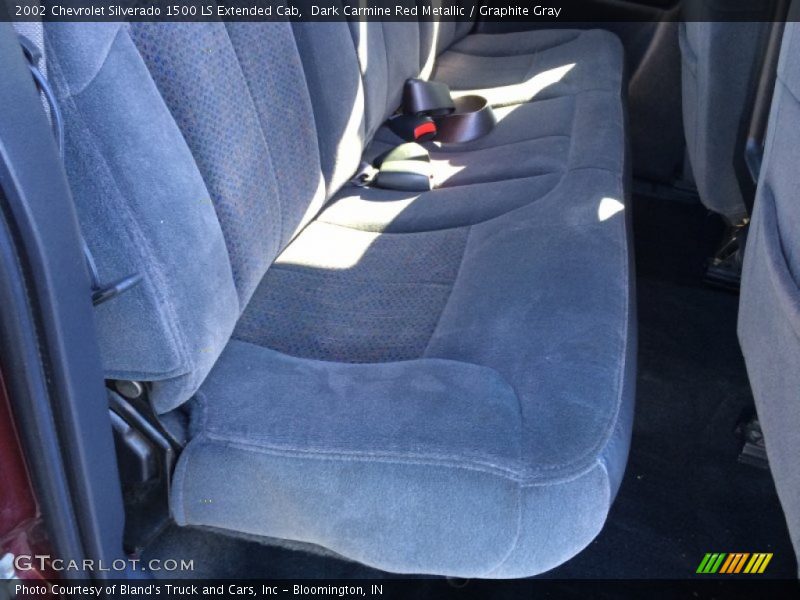 Dark Carmine Red Metallic / Graphite Gray 2002 Chevrolet Silverado 1500 LS Extended Cab