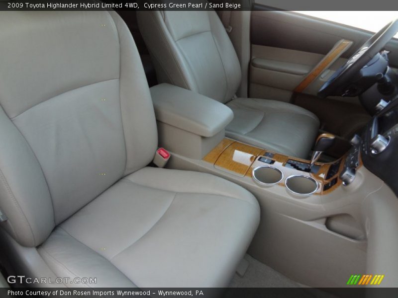 Cypress Green Pearl / Sand Beige 2009 Toyota Highlander Hybrid Limited 4WD