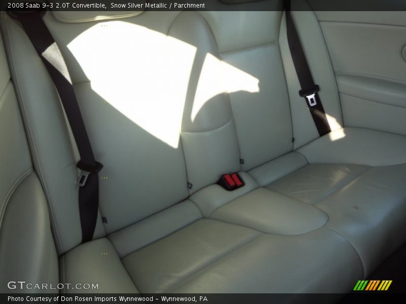Rear Seat of 2008 9-3 2.0T Convertible