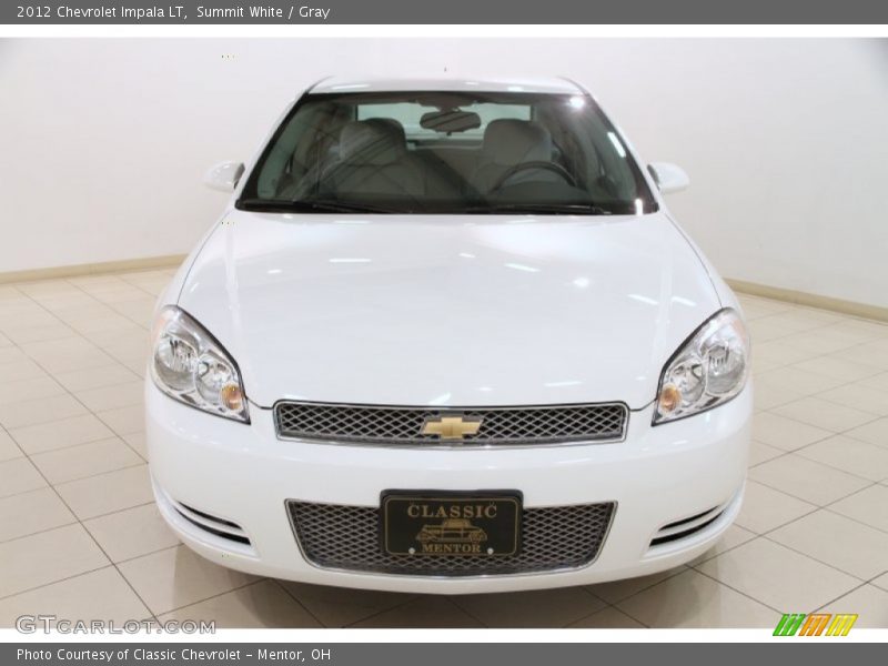 Summit White / Gray 2012 Chevrolet Impala LT