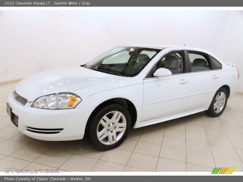 Summit White / Gray 2012 Chevrolet Impala LT