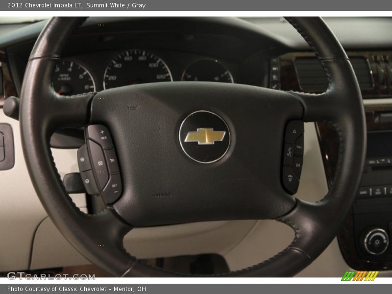 Summit White / Gray 2012 Chevrolet Impala LT