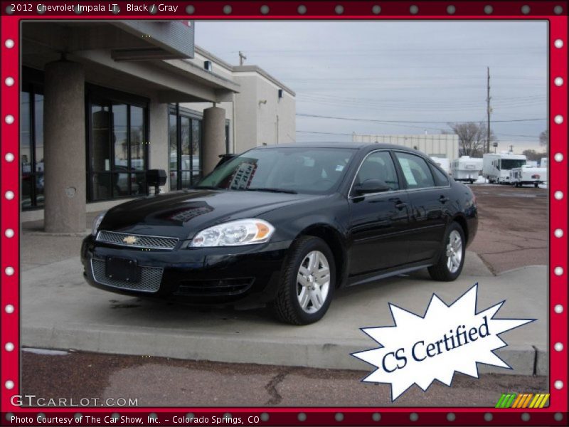 Black / Gray 2012 Chevrolet Impala LT