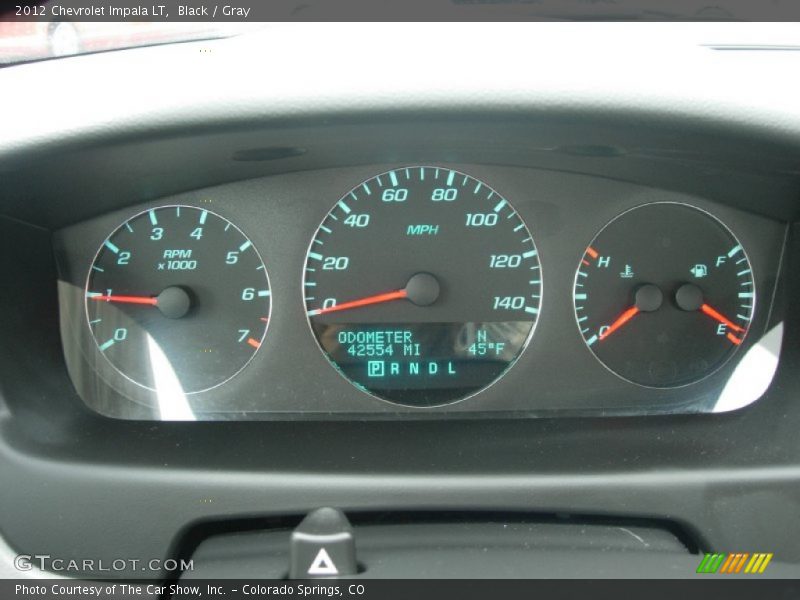 Black / Gray 2012 Chevrolet Impala LT