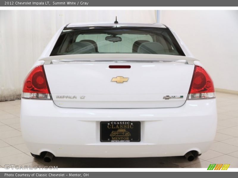 Summit White / Gray 2012 Chevrolet Impala LT
