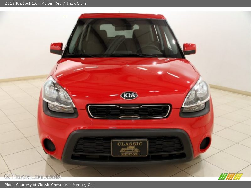 Molten Red / Black Cloth 2013 Kia Soul 1.6