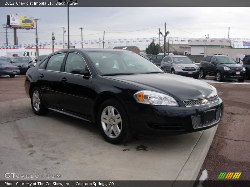 Black / Gray 2012 Chevrolet Impala LT