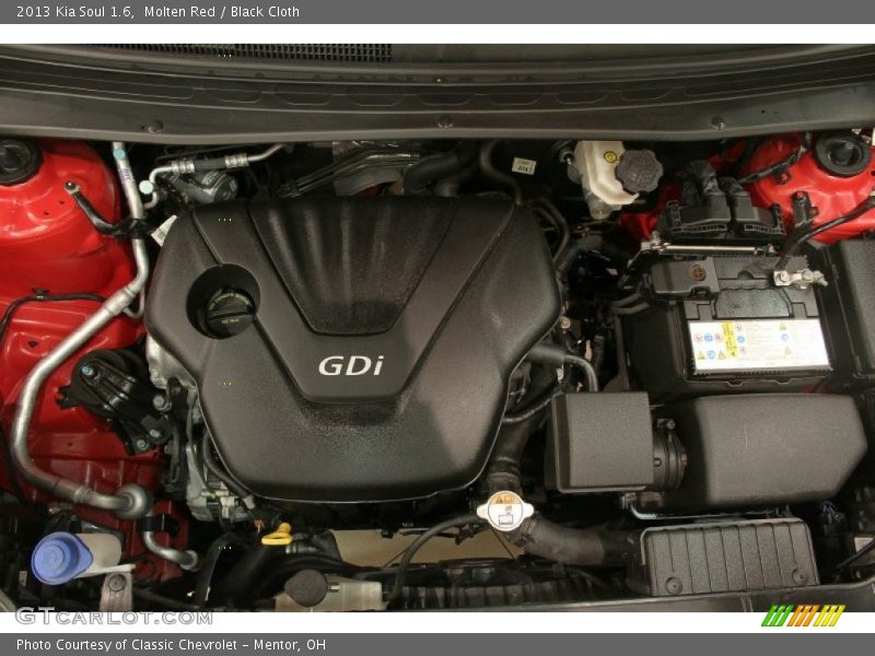 Molten Red / Black Cloth 2013 Kia Soul 1.6