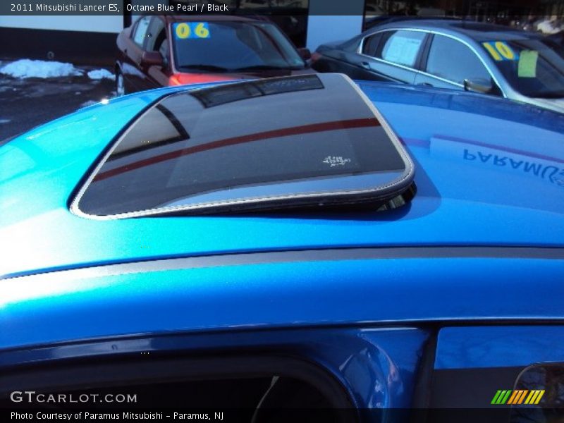 Octane Blue Pearl / Black 2011 Mitsubishi Lancer ES