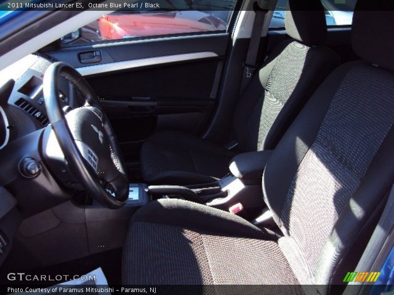 Octane Blue Pearl / Black 2011 Mitsubishi Lancer ES