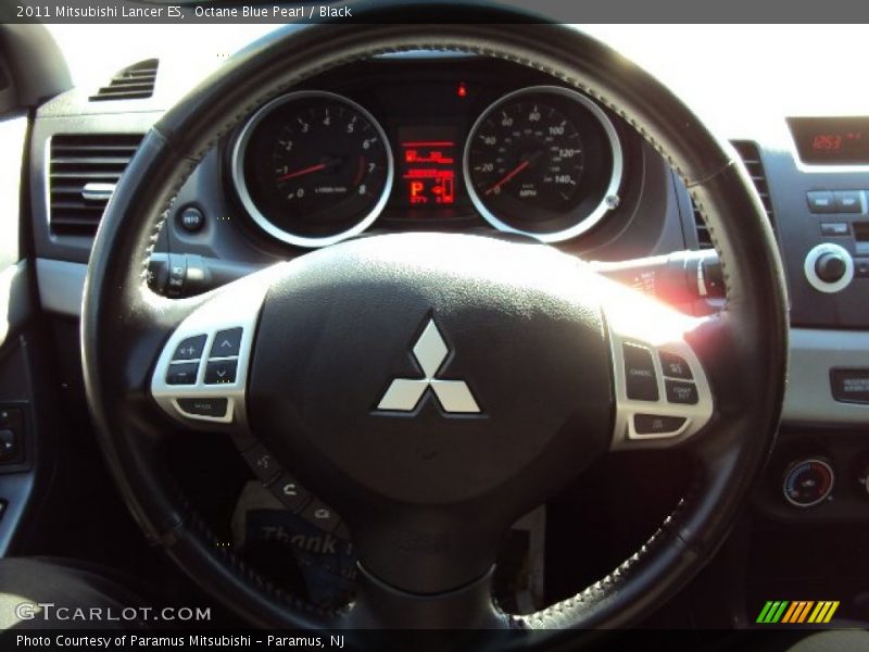 Octane Blue Pearl / Black 2011 Mitsubishi Lancer ES