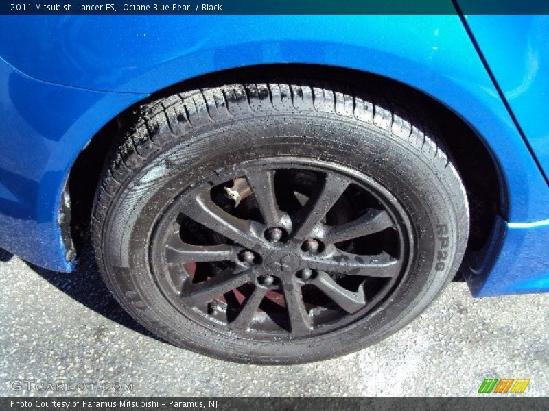 Octane Blue Pearl / Black 2011 Mitsubishi Lancer ES