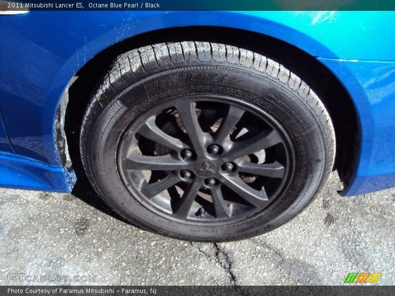 Octane Blue Pearl / Black 2011 Mitsubishi Lancer ES