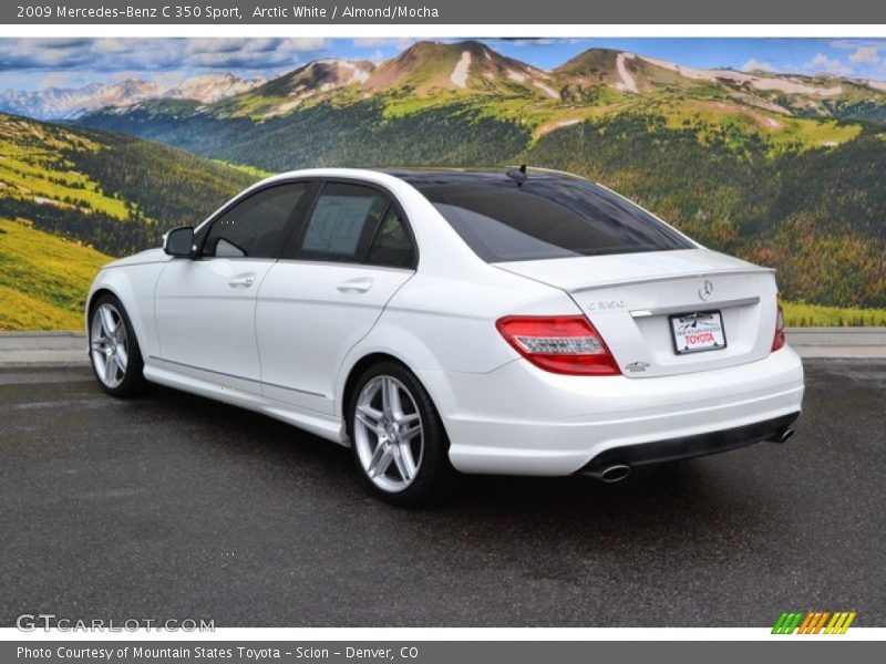 Arctic White / Almond/Mocha 2009 Mercedes-Benz C 350 Sport