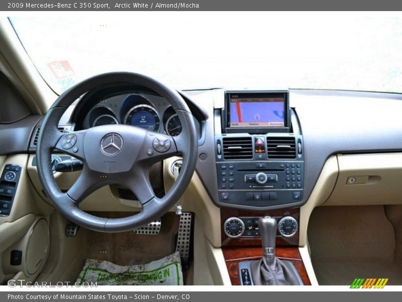 Arctic White / Almond/Mocha 2009 Mercedes-Benz C 350 Sport