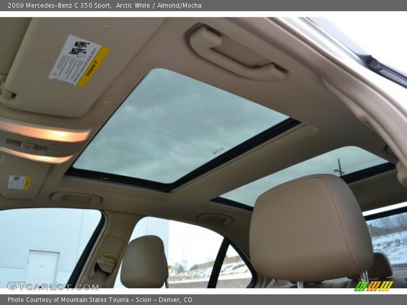 Arctic White / Almond/Mocha 2009 Mercedes-Benz C 350 Sport