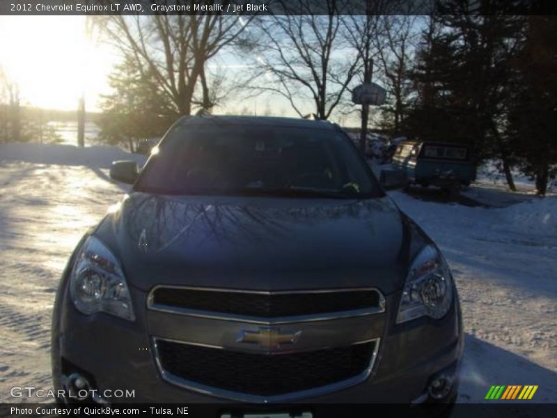 Graystone Metallic / Jet Black 2012 Chevrolet Equinox LT AWD