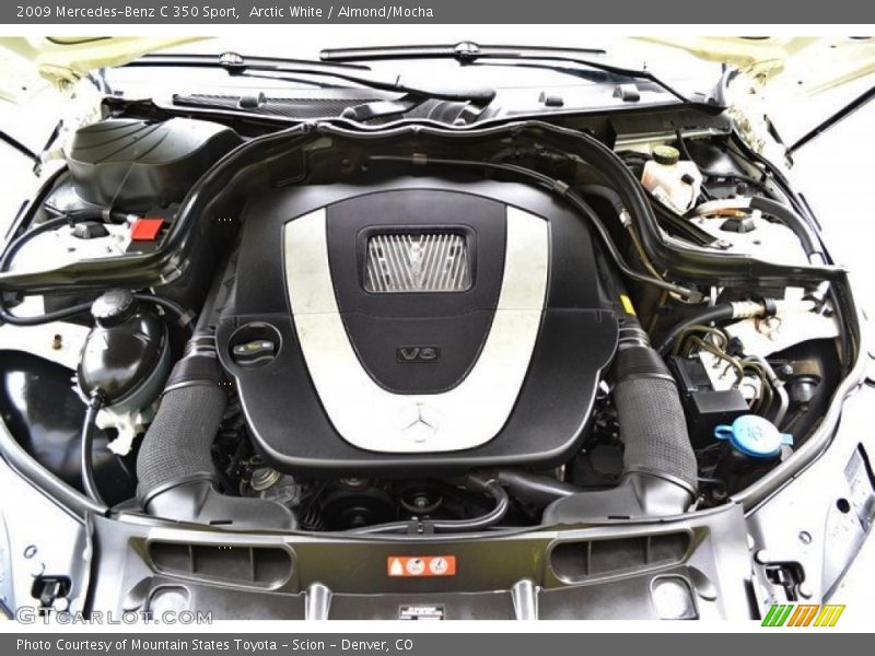 Arctic White / Almond/Mocha 2009 Mercedes-Benz C 350 Sport
