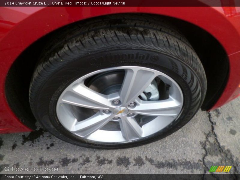 Crystal Red Tintcoat / Cocoa/Light Neutral 2014 Chevrolet Cruze LT