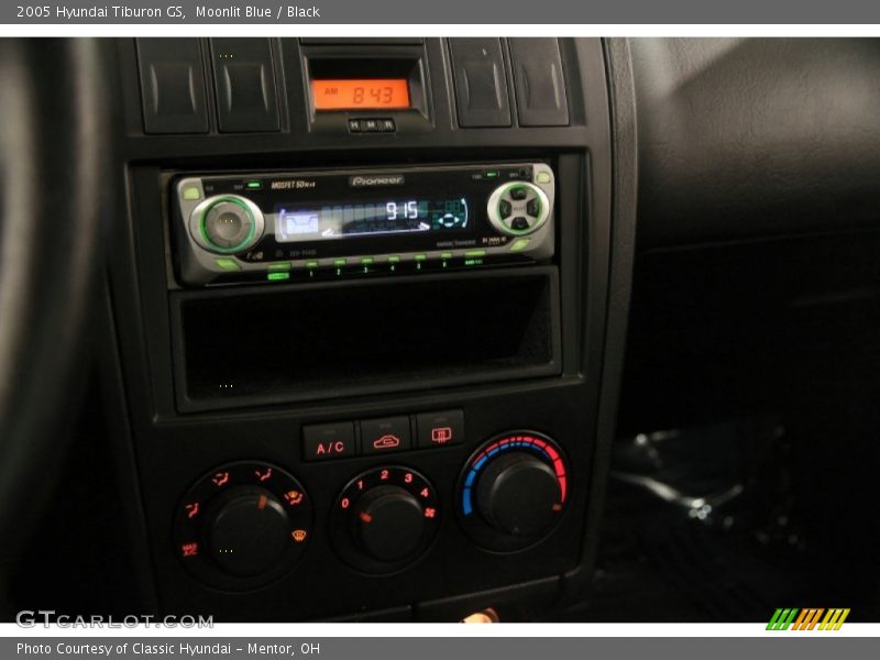 Moonlit Blue / Black 2005 Hyundai Tiburon GS