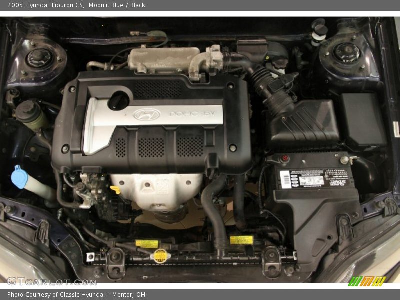 Moonlit Blue / Black 2005 Hyundai Tiburon GS