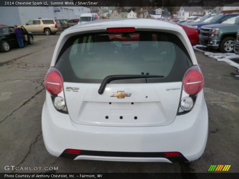 Summit White / Silver/Silver 2014 Chevrolet Spark LS