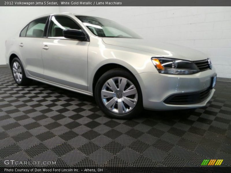 White Gold Metallic / Latte Macchiato 2012 Volkswagen Jetta S Sedan