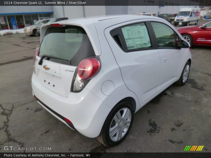 Summit White / Silver/Silver 2014 Chevrolet Spark LS