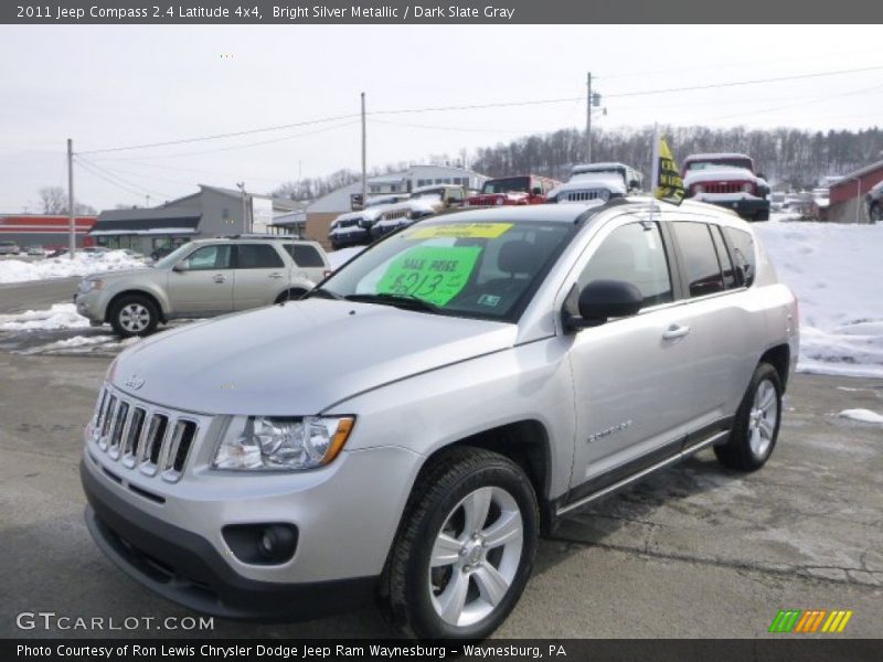 Bright Silver Metallic / Dark Slate Gray 2011 Jeep Compass 2.4 Latitude 4x4