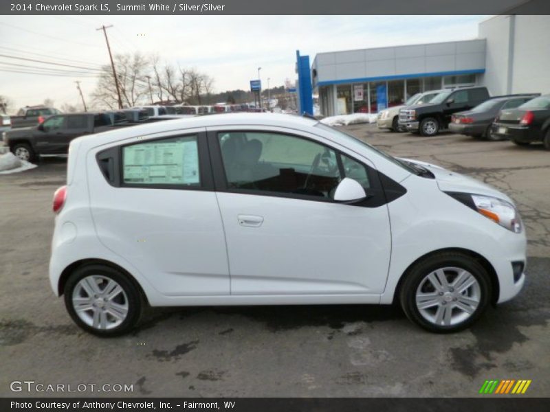 Summit White / Silver/Silver 2014 Chevrolet Spark LS