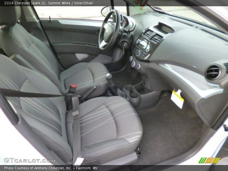 Summit White / Silver/Silver 2014 Chevrolet Spark LS