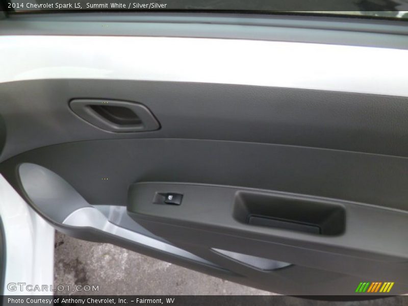 Summit White / Silver/Silver 2014 Chevrolet Spark LS