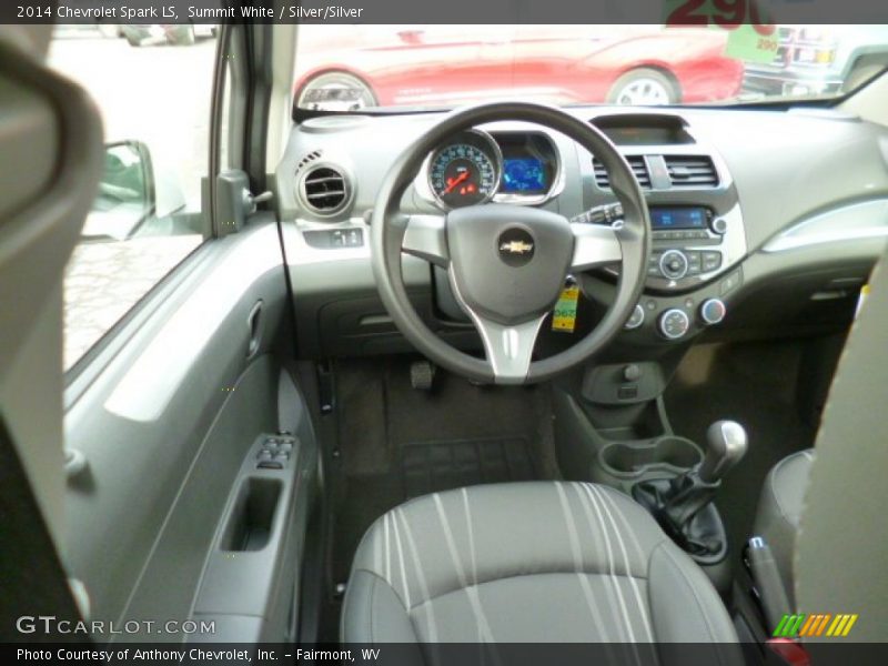 Summit White / Silver/Silver 2014 Chevrolet Spark LS