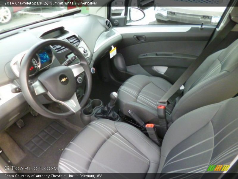 Summit White / Silver/Silver 2014 Chevrolet Spark LS