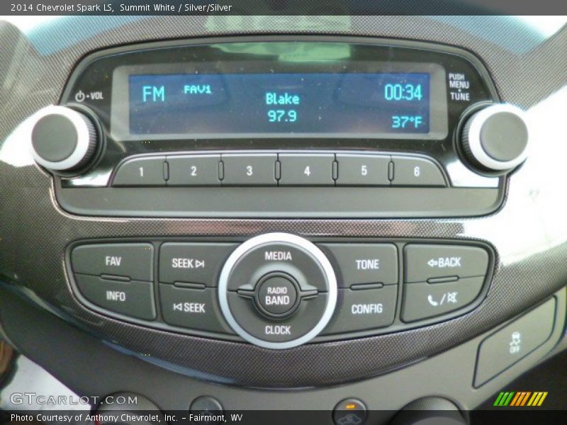 Summit White / Silver/Silver 2014 Chevrolet Spark LS