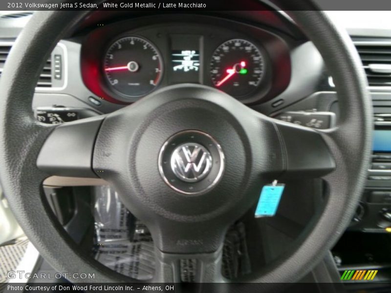 White Gold Metallic / Latte Macchiato 2012 Volkswagen Jetta S Sedan