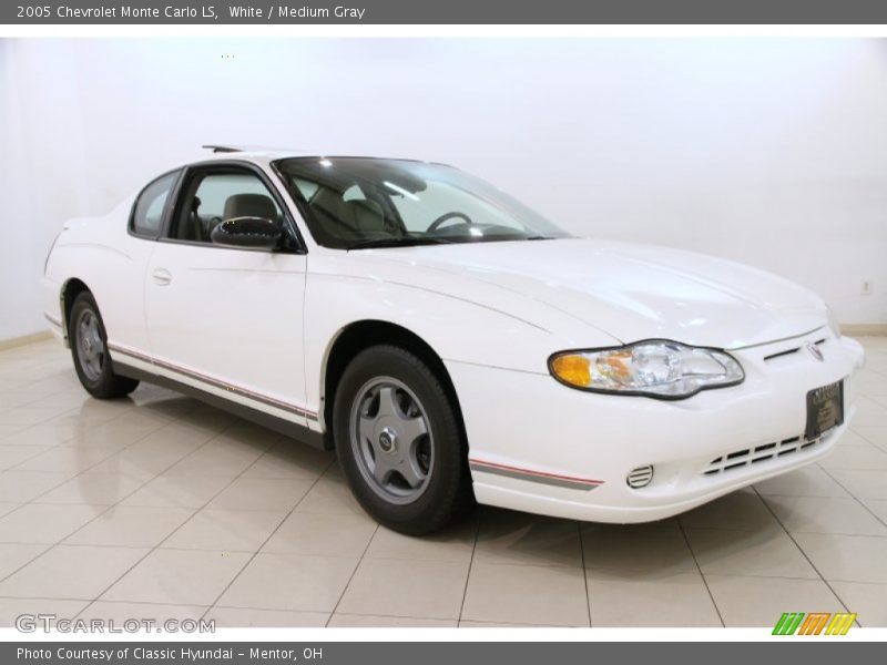 White / Medium Gray 2005 Chevrolet Monte Carlo LS