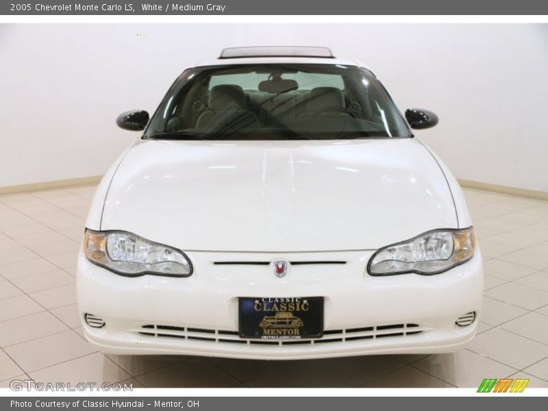 White / Medium Gray 2005 Chevrolet Monte Carlo LS