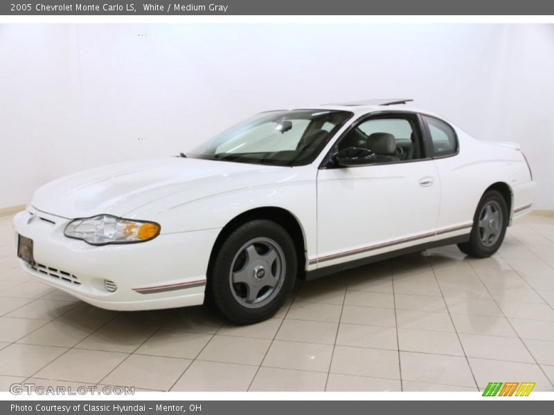White / Medium Gray 2005 Chevrolet Monte Carlo LS