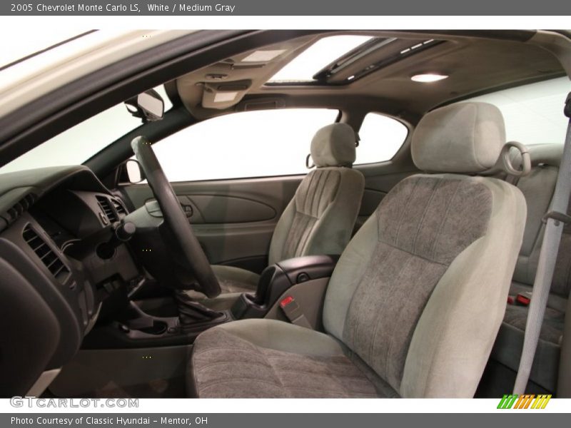 White / Medium Gray 2005 Chevrolet Monte Carlo LS