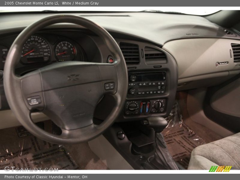 White / Medium Gray 2005 Chevrolet Monte Carlo LS