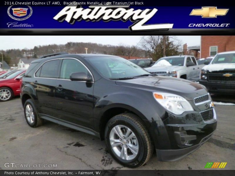 Black Granite Metallic / Light Titanium/Jet Black 2014 Chevrolet Equinox LT AWD