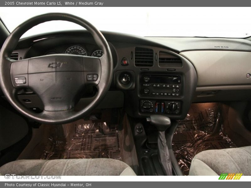 White / Medium Gray 2005 Chevrolet Monte Carlo LS