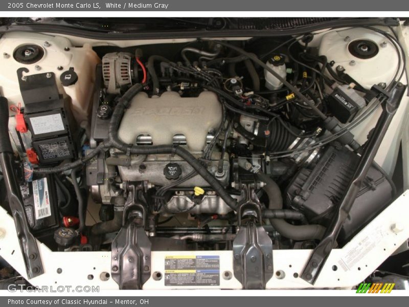 White / Medium Gray 2005 Chevrolet Monte Carlo LS