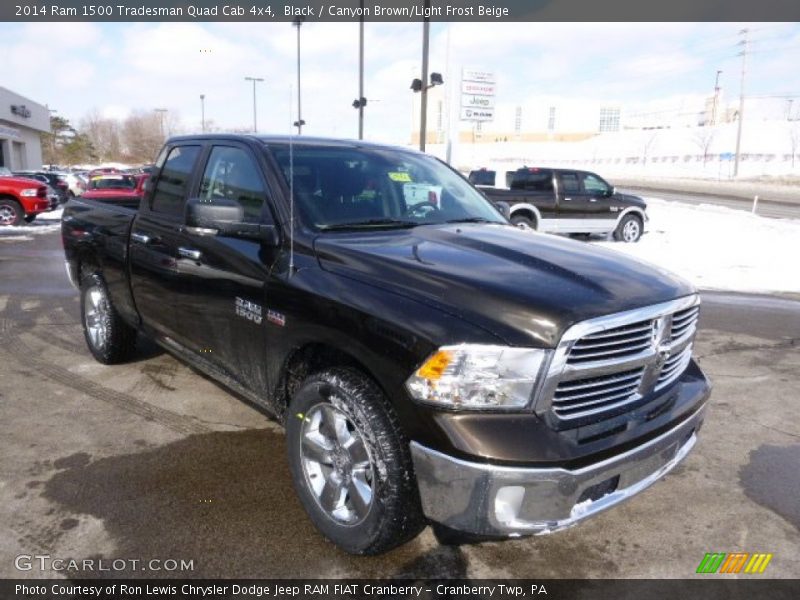 Black / Canyon Brown/Light Frost Beige 2014 Ram 1500 Tradesman Quad Cab 4x4