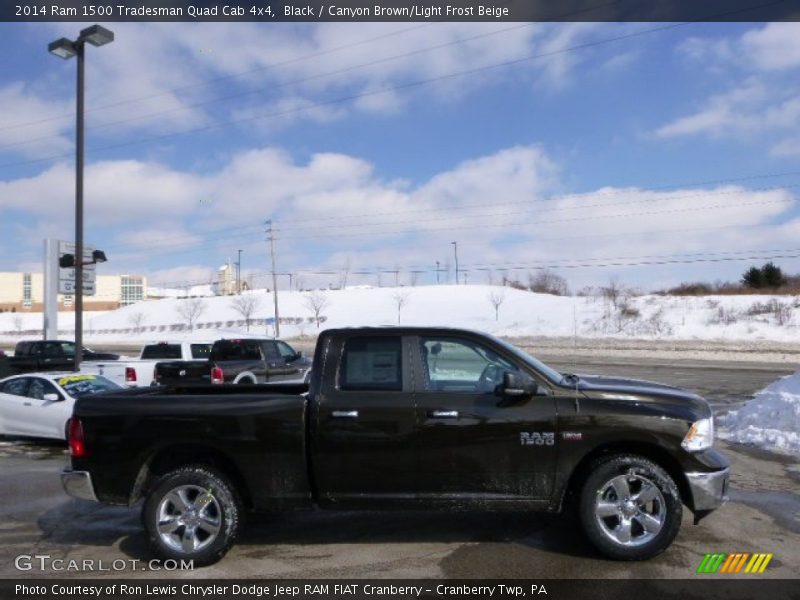 Black / Canyon Brown/Light Frost Beige 2014 Ram 1500 Tradesman Quad Cab 4x4