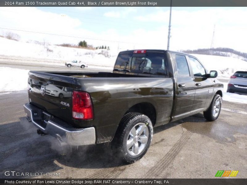 Black / Canyon Brown/Light Frost Beige 2014 Ram 1500 Tradesman Quad Cab 4x4